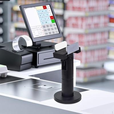 POS-Terminalständer Kreditkartenmaschine Displayständer Verstellbare Klemmbreite Hohe Zuverlässigkeit Schwarz