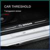 Car Stickers Auto Threshold Protection Sticker Car Accessories For Nissan Nismo Almera Tiida Juke Teana Qashqai 350Z 370Z GTR