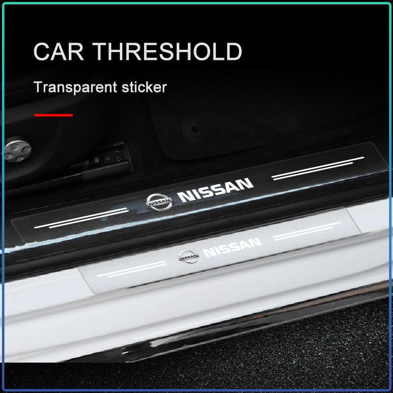 Car Stickers Auto Threshold Protection Sticker Car Accessories For Nissan Nismo Almera Tiida Juke Teana Qashqai 350Z 370Z GTR