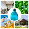 Glass Wasp Trap Small Hanging Honey Jar Hangable Reusable Catcher Garden Fruit Fly Catcher for Outdoor Garden Home Farm