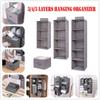Closet Container Drawer Cotton Wardrobe Storage Bags Hanging Storage Pouch Clothes Organizer