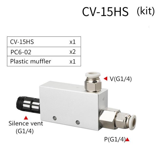 Free shipping Vacuum generator ACV CV-10HS 20HS 25HS vacuum generator suction cup negative pressure control vacuum valve