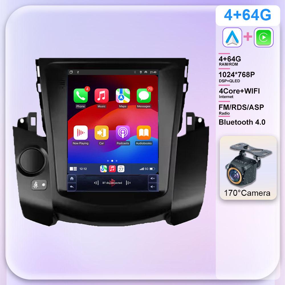 

9,7-дюймовый Android 13 для Toyota RAV4 3 XA30 2005 - 2013 автомобильный радиоприемник авто мультимедийный плеер GPS навигация Carplay 5G WIFI нет 2Din