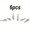 6Pcs Electric Guitar Roller Bridge Tremolo Saddles for Strat TL Zinc Alloy Electric Guitar Replacement Bridge Saddle Set