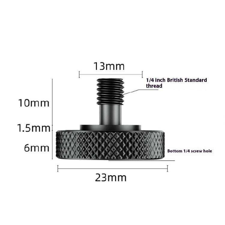 Camera Screw 1/4 to 1/4inch Screw Tripod Monopod Photography Accessories Mount Adapter Conversion Screw for Flash Lamp