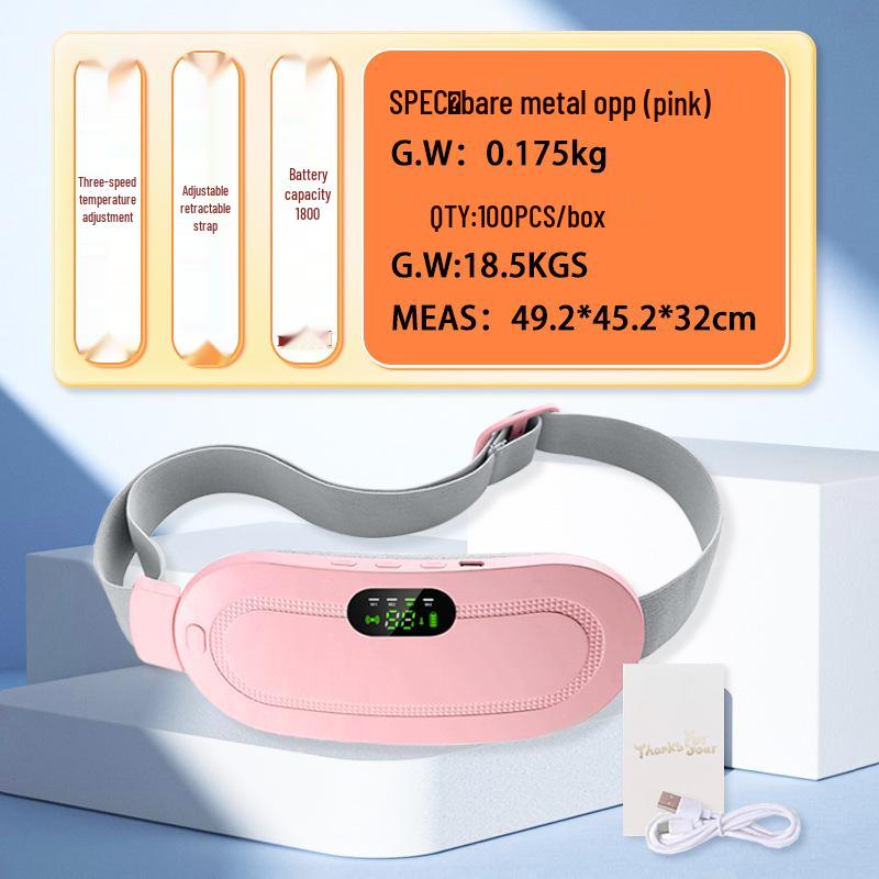 Electric Heating Vibration Massage Waist Belt for Abdomen