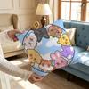Cute AANITEEZ Anime Pillow Case Antidustmite Pillowcase Invisible Zipper Silky Short Plush Sofa Cushion Cover