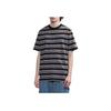 Carhartt WIP SS23 Striped Logo Embroidered Crew Neck Short Sleeve T-Shirt Men Tops CHXTES231386K-BLX