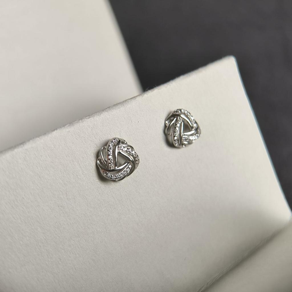 Cercei de argint cu zirconii cubice (2186113)