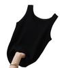 Women Vest Sleeveless Solid Color Sexy Summer Washable Anti-fade Oversized Tank Top Beach Clothing