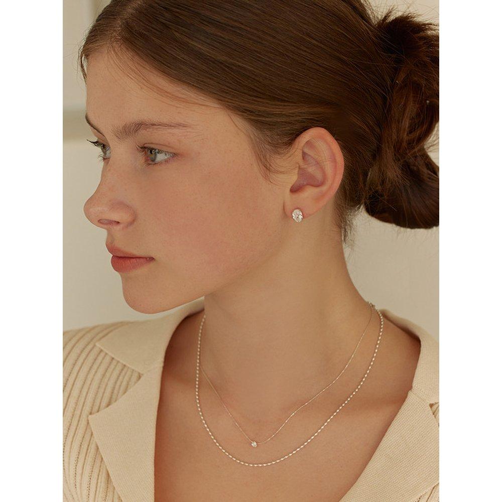 Clear Shiny Chain Necklace