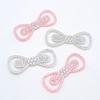 10Pcs 60*25mm Padded Rhinestone Bow Tie for DIY Clothes Hat Sewing Patches Headwear Hair Clips Decor Appliques Accessories
