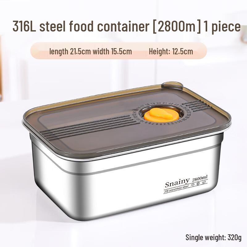 Qinkai 316 Stainless Steel Food Storage Container