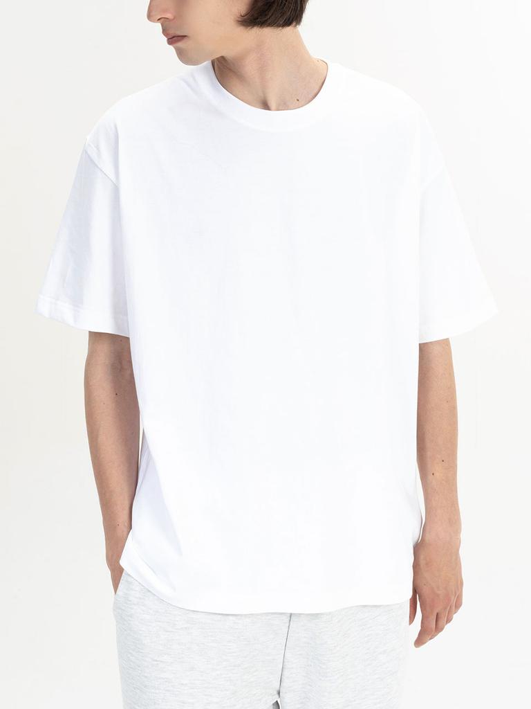 BECANVAS [3Pack] 18-Count Cotton Plain Short Sleeve T-Shirt (2 Colors)