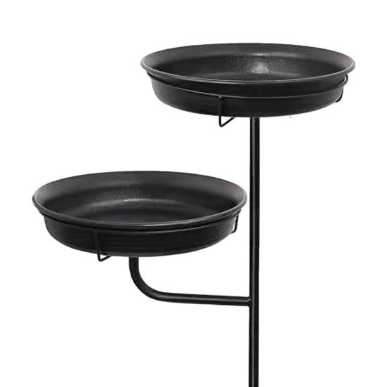 Bird Feeder And Bath Bird Feeder with Four-Prong Stake Outdoor Bird