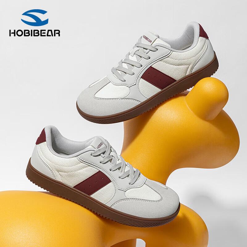 HOBIBEAR Wide-Toe Breathable Casual German Army Trainer Sneakers