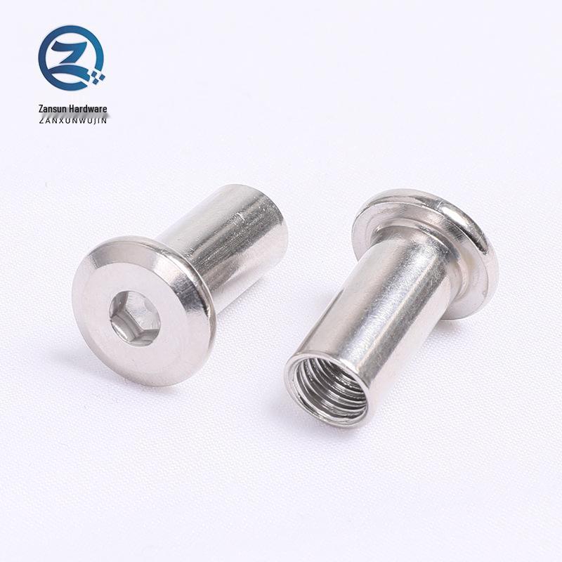Nickel-Plated Hex Socket Flat Head Furniture Lock Nut M6/M8/M10