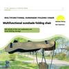 Outdoor folding sunshade chair leisure backrest with armrests fishing camping picnic director chair portable fishing chair