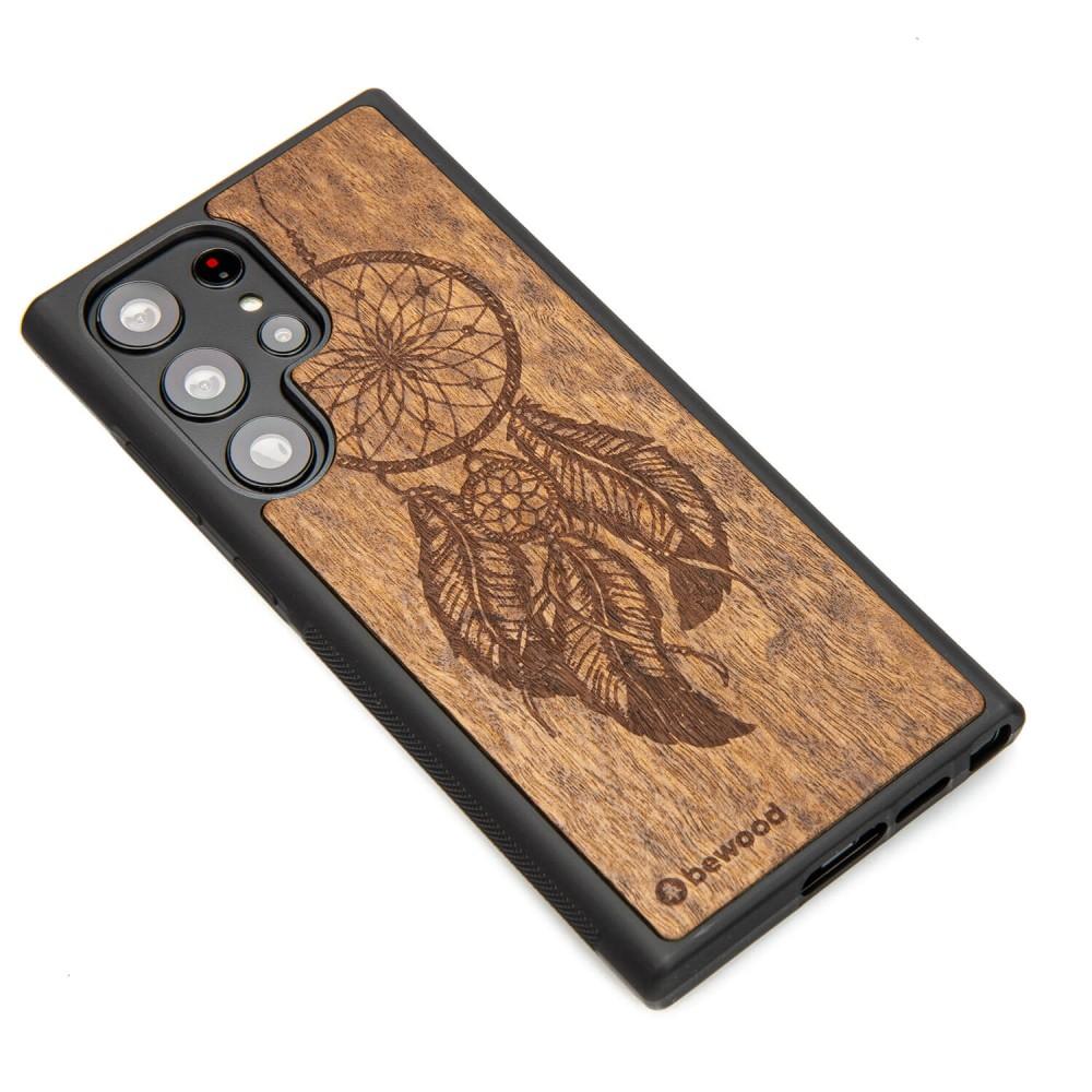 Bewood Wooden Case for Samsung Galaxy S23 Ultra Dreamcatcher Imbuia