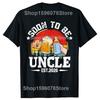 Soon To Be Uncle 2026 Retro Pregnancy AnnounceUnisext Dad Tshirts Fashion Casual Tshirt 100 Cotton Loose Oversized T Shirt Summer
