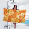 Orange Print Handtuch Sport Schnelltrocknend Super Saugfähig Camping Handtuch Super Weich Leichtgewicht Fitnessstudio Schwimmen Yoga Strand Handtuch