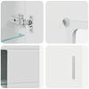 FLORIN 3 Piece TV Cabinet Set with Drawers White Particleboard