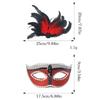 Lightweight Plastic Feather Mask For Cosplay Gothic Event Comfortable Halloween Party Costume Accessory