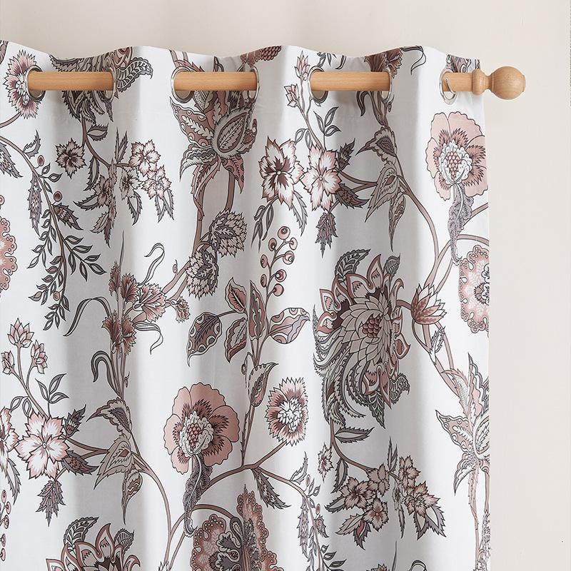 New European Classical Curtains, Full Blackout and Iron Rings, Living Room Balcony, Bedroom Curtains