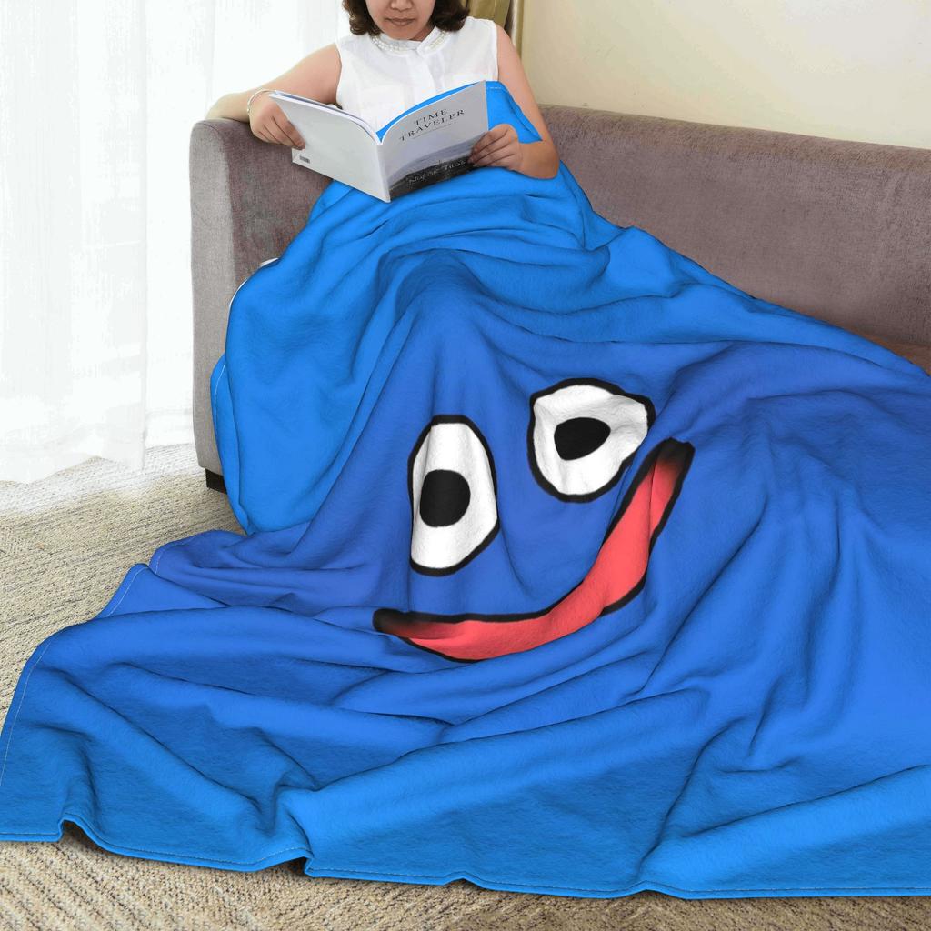 D-Dragon Quest Slime Super Warm Blanket Girls Boys Plush Throw Blanket Graphic Couch Bed Flannel Bedspread Sofa Bed Cover