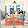 Bluey's Colorful Pals Blanket Durable Comfort Perfect for Bed Couch Sofa for All Seasons Modern Style Gifts For Family Or Friends