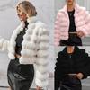 Nuovo Cappotto Corto in Ecopelliccia Autunnale da Donna Versatile Trendy Stile Ins Moda Lusso