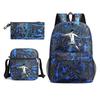 Football Player Cr7 Peripheral Printing Primary and Secondary School Students Schoolbag Three-piece Children's Backpack