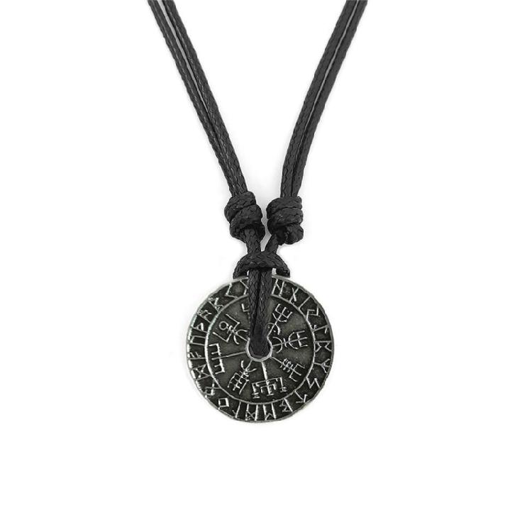 

Black Alloy Rune Pendant Necklace Adjustable Length Ethnic Charm Choker Stylish Clavicle Chain Unisex Party Jewelry 1