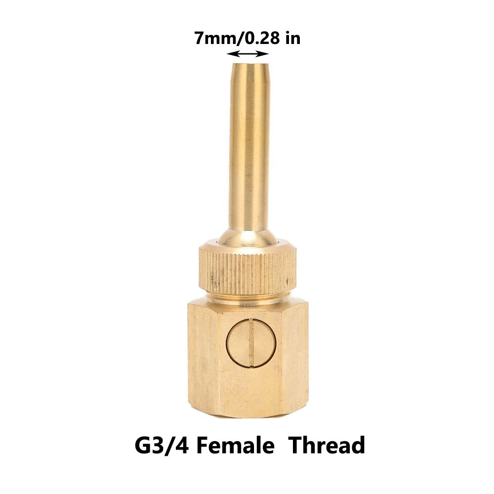G1/2 / G3/4 / G1 Female Thread Fountain Nozzle Gold Brass Pond Sprinkler Adjustable Easy Installation Fountain Direction Jet