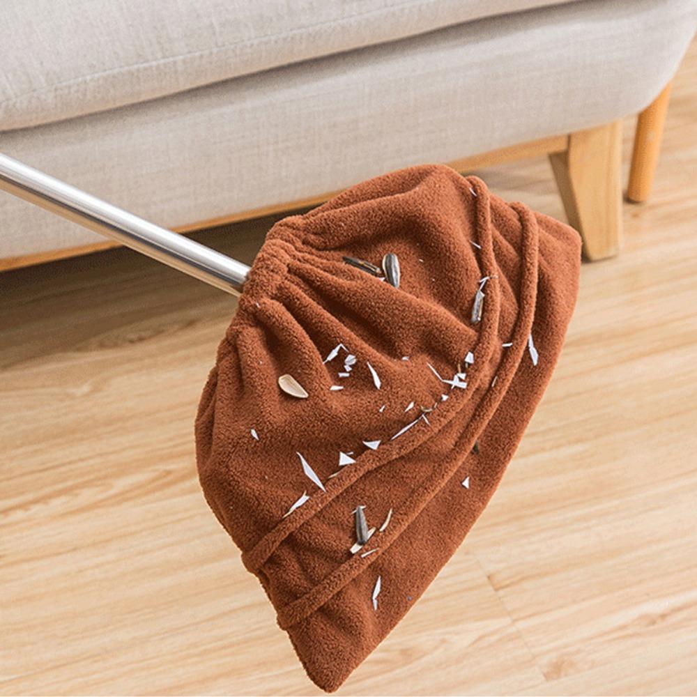 Absorpční multifunkční kryt na koště na odstraňování prachu Líný kryt na koště Mopovací hadřík na koště Korálový samet