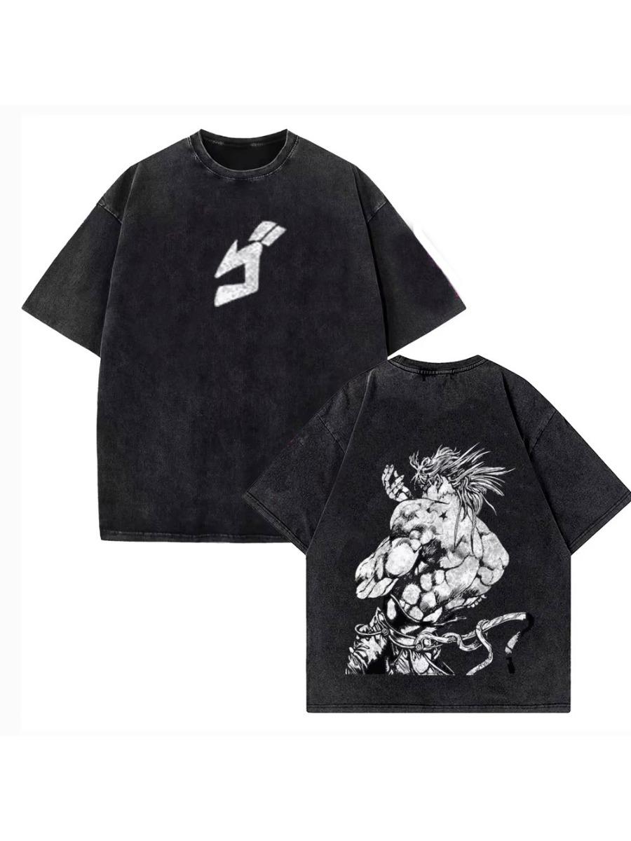 Anime 'JoJo's Bizarre Adventure' T-Shirt Herren Kurzarm 2XL black