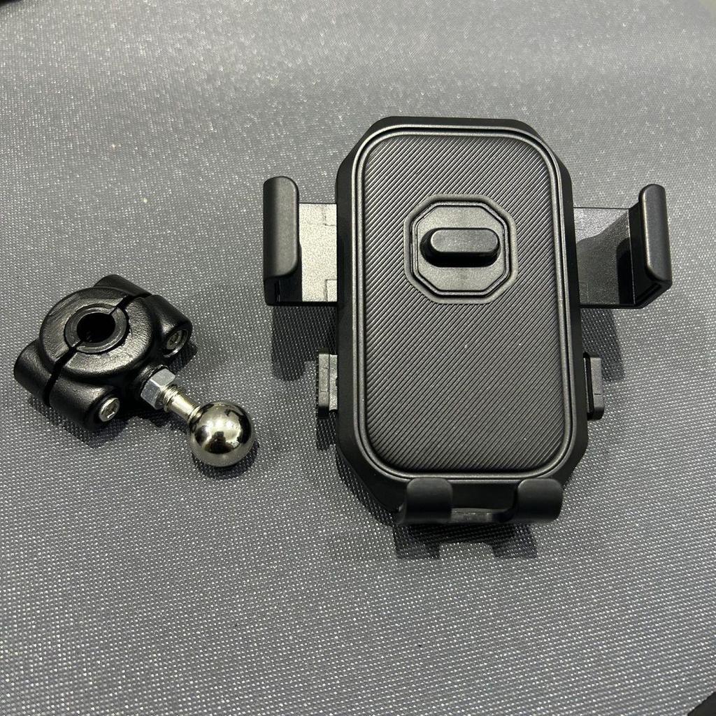 Universal Metal Motorcycle Handlebar & Rearview Mirror Phone Holder