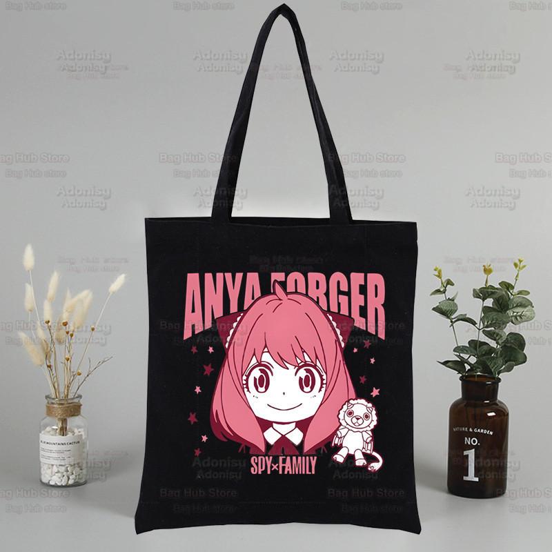 Spy X Family Anime Canvas Tote Bag - Harajuku Style Shoulder Bag for Students & Shopping