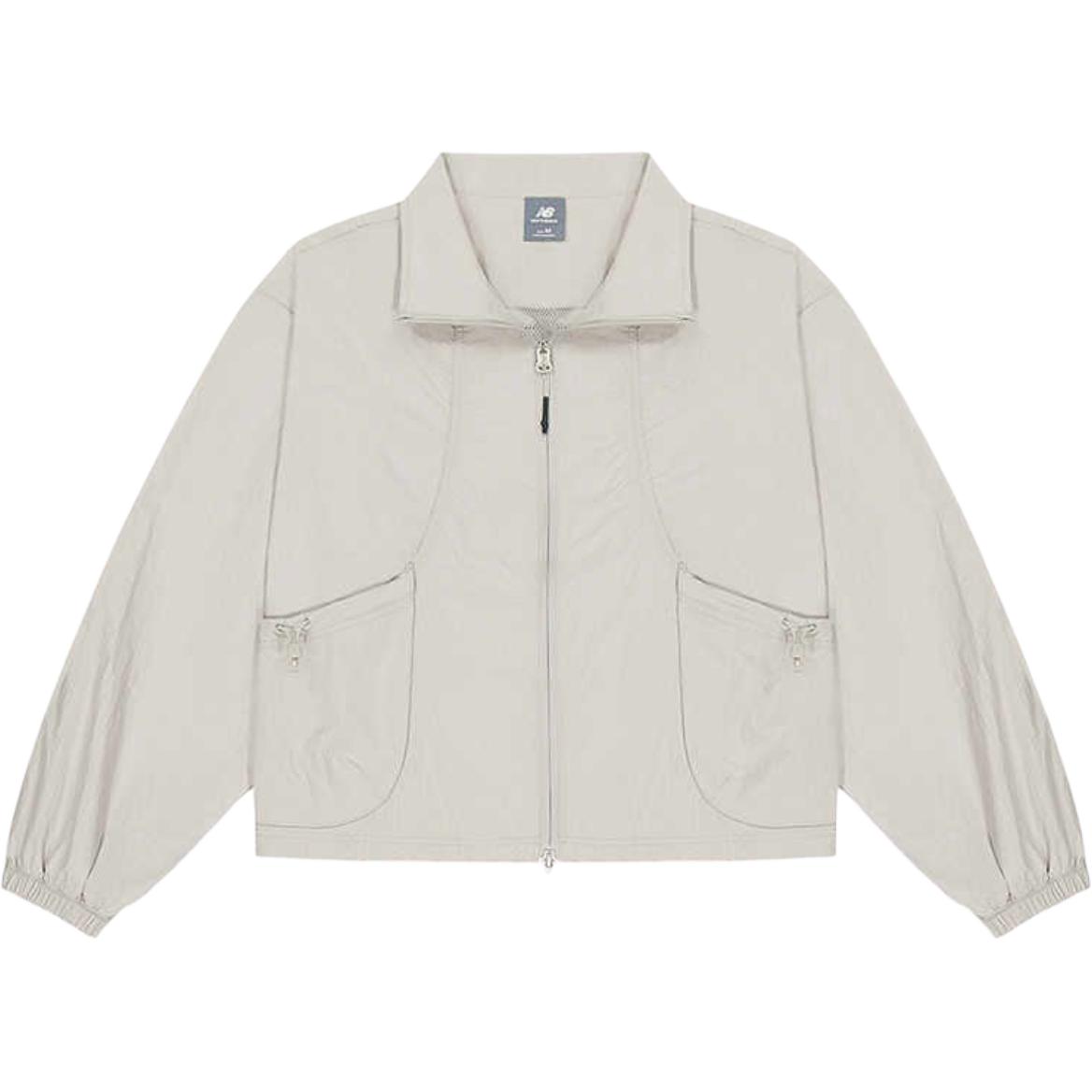 New Balance Jackets Women s Khaki Lapel Moderate Other NAF34072-BEI L