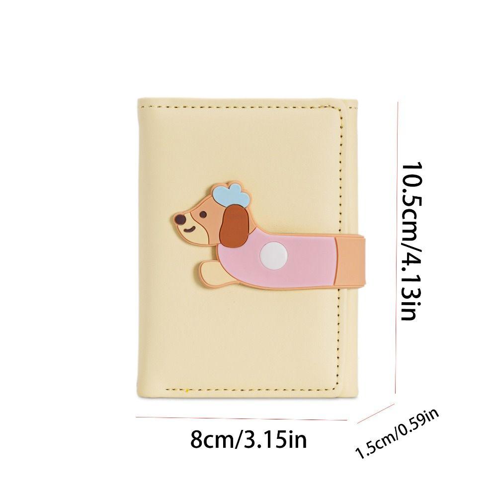 Ultra Thin Sausage Dog Wallet Korean Style Coin Pouch Casual PU Leather Card Holder  Men