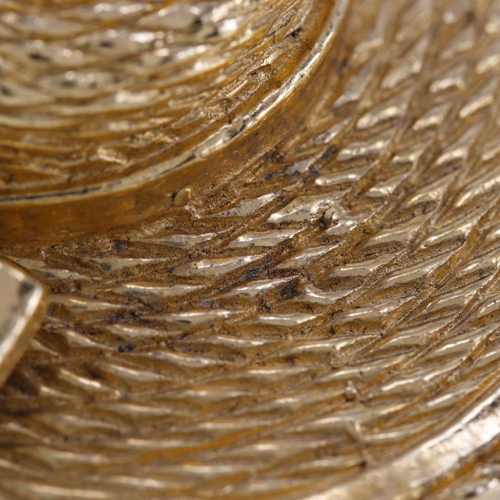 Chanel Straw Hat Brooch Plated Gold 36g Women Used