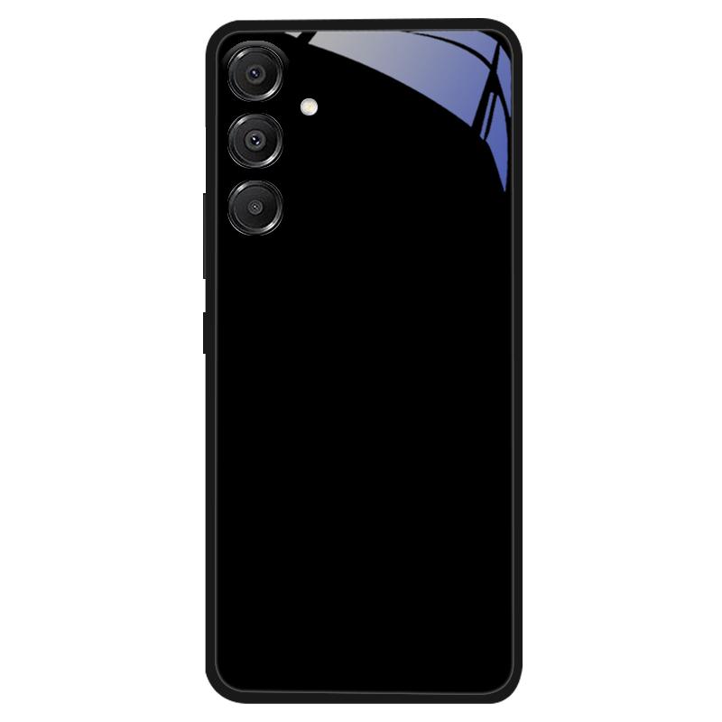 Voor Samsung A56 Glazen Hoesje A26 A36 Hard PC Gehard Glas Telefoonhoesje Voor Galaxy A15 A25 A35 A55 Cartoon Luxe Schokbestendige Hoesjes