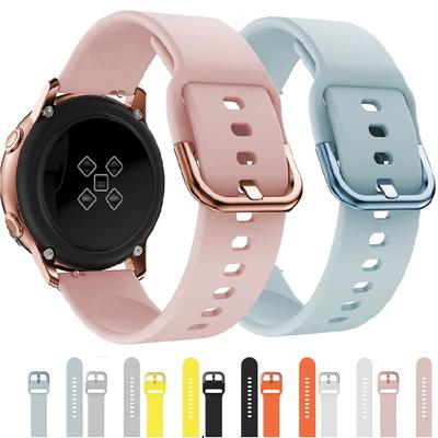 Sport Silicone Band Straps 20MM 22MM For Samsung Galaxy  Huawei GT 2 Pro Watch Strap Replacement Wristband Smart Watch Strap For Honor Band Bracelet