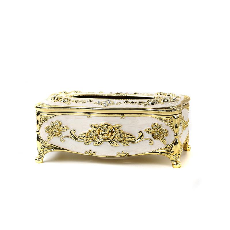 European style el desktop living room dining room home decoration tissue box acrylic waterproof toilet dustproof tissue holde