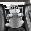 Cartoon Dog Car Trash Can with Storage Compartment Large-Capacity Multifunctional Creative Animal Tissue Box Decorative Organizer