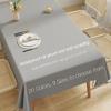 Față de masă impermeabilă rezistentă la ulei, Husa dreptunghiulară pentru masă lavabilă anti-arsuri, Față de masă de lux culoare solidă pentru masă de dining, masă de cafea