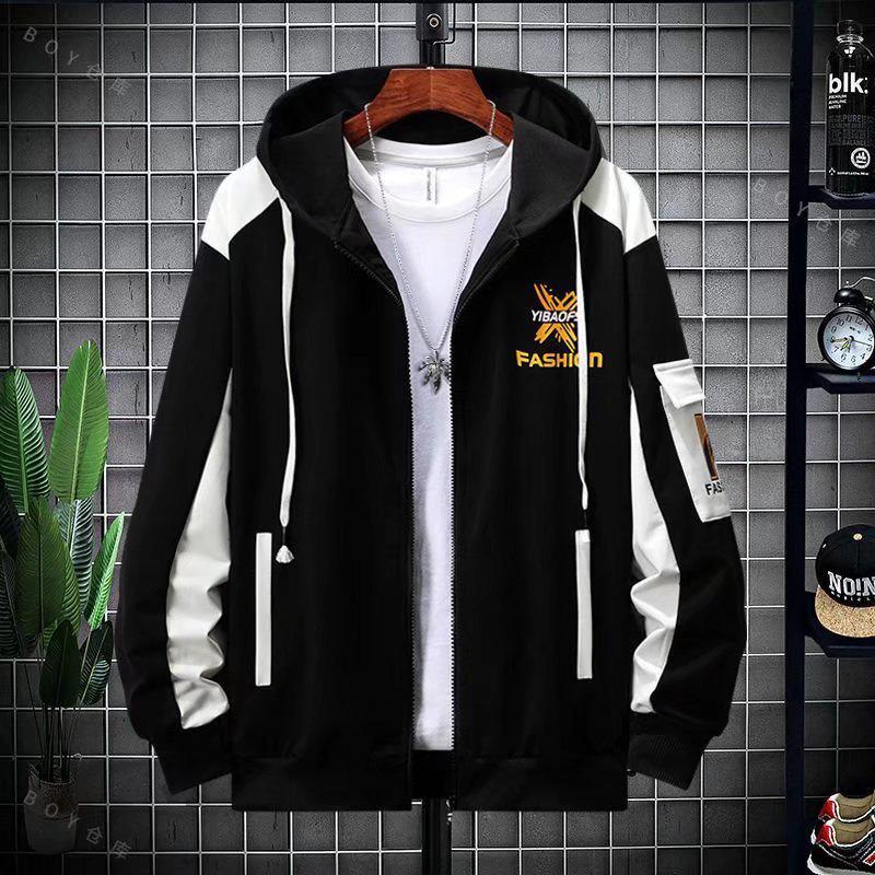 

Мужской модный кардиган-свитер с капюшоном - повседневная куртка на весну/осень для подростков и студентов 2X Large