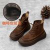 Leather Martin Boots Autumn and Winter New Handmade Thick-soled Women's Boots Top Layer Cowhide Casual Short Boots
