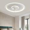 LED Ceiling Light with Fan 19.6 Inch 3000K to 6000K Dimmable 6 Speeds Modern Round Ceiling Fan Light with Remote for Bedroom Kitchen