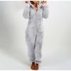 2024 Europäischer & Amerikanischer Herbst/Winter Kapuzen-Overall mit Fleecefutter Pyjama für Damen